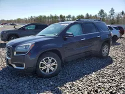 Salvage cars for sale at Windham, ME auction: 2015 GMC Acadia SLT-1