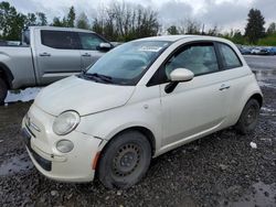 Salvage cars for sale at Portland, OR auction: 2012 Fiat 500 POP