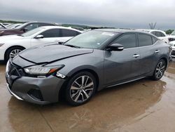 Salvage cars for sale at Grand Prairie, TX auction: 2019 Nissan Maxima S