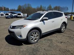 Salvage cars for sale at East Granby, CT auction: 2013 Toyota Rav4 Limited