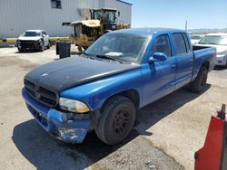 Salvage trucks for sale at Tucson, AZ auction: 2001 Dodge Dakota Quattro