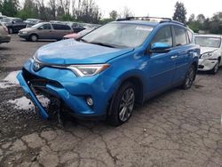 Toyota salvage cars for sale: 2018 Toyota Rav4 HV Limited