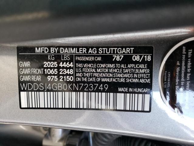 2019 Mercedes-Benz CLA 250 4matic