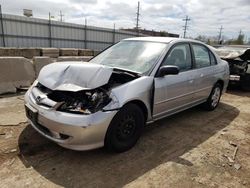 Salvage cars for sale at Chicago Heights, IL auction: 2005 Honda Civic LX