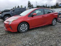 Salvage cars for sale from Copart Graham, WA: 2018 Toyota Prius