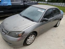 Salvage cars for sale from Copart Ocala, FL: 2005 Honda Civic LX