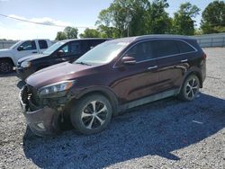 Salvage cars for sale from Copart Gastonia, NC: 2016 KIA Sorento EX