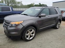Salvage cars for sale at Spartanburg, SC auction: 2012 Ford Explorer Limited