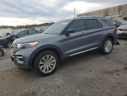 Salvage cars for sale from Copart Fredericksburg, VA: 2022 Ford Explorer Limited