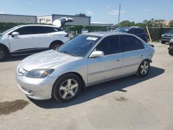 Salvage cars for sale from Copart Orlando, FL: 2004 Honda Civic EX