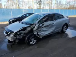 Salvage cars for sale from Copart Atlantic Canada Auction, NB: 2013 Honda Civic LX