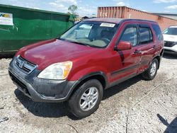 Salvage cars for sale at Hueytown, AL auction: 2002 Honda CR-V EX