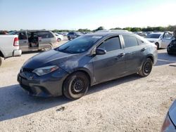 Salvage cars for sale at San Antonio, TX auction: 2014 Toyota Corolla L