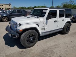 Salvage cars for sale from Copart Wilmer, TX: 2019 Jeep Wrangler Unlimited Sahara