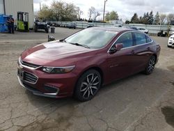 Salvage cars for sale at Woodburn, OR auction: 2016 Chevrolet Malibu LT
