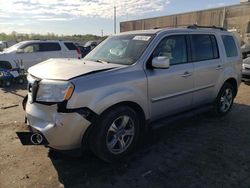 Salvage cars for sale at Fredericksburg, VA auction: 2012 Honda Pilot EX