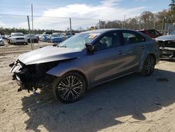 Salvage cars for sale at Seaford, DE auction: 2022 KIA Forte GT Line