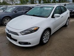 Salvage cars for sale at Bridgeton, MO auction: 2015 Dodge Dart Limited