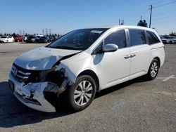 Salvage cars for sale from Copart Rancho Cucamonga, CA: 2016 Honda Odyssey EX