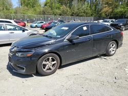 Salvage cars for sale from Copart Waldorf, MD: 2017 Chevrolet Malibu LS