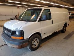 Salvage trucks for sale at Wheeling, IL auction: 2004 Chevrolet Express G2500