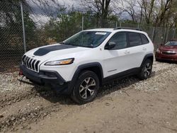 Jeep Cherokee salvage cars for sale: 2015 Jeep Cherokee Trailhawk