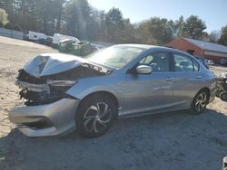Salvage cars for sale at Mendon, MA auction: 2017 Honda Accord LX