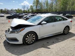 Salvage cars for sale from Copart Waldorf, MD: 2015 Hyundai Sonata Sport