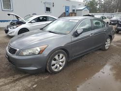 Salvage cars for sale at Lyman, ME auction: 2009 Honda Accord EXL