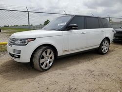 Salvage cars for sale from Copart Houston, TX: 2015 Land Rover Range Rover Supercharged