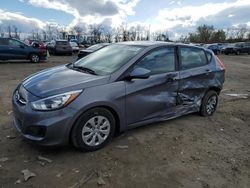 Hyundai Accent SE salvage cars for sale: 2017 Hyundai Accent SE