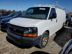 Salvage trucks for sale at Lansing, MI auction: 2012 Chevrolet Express G1500