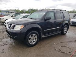 Salvage cars for sale at Louisville, KY auction: 2008 Nissan Pathfinder S