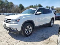 Salvage cars for sale at Mendon, MA auction: 2018 Volkswagen Atlas SEL