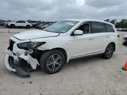 Salvage cars for sale at Houston, TX auction: 2020 Infiniti QX60 Luxe