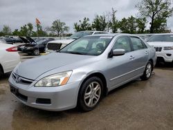 Salvage cars for sale at Bridgeton, MO auction: 2007 Honda Accord SE