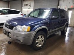Salvage cars for sale at Elgin, IL auction: 2002 Ford Escape XLT