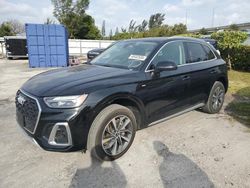 Salvage cars for sale from Copart Miami, FL: 2022 Audi Q5 Premium 45