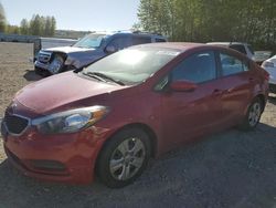 Salvage cars for sale from Copart Arlington, WA: 2016 KIA Forte LX