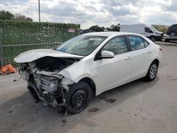 Salvage cars for sale from Copart Orlando, FL: 2017 Toyota Corolla L