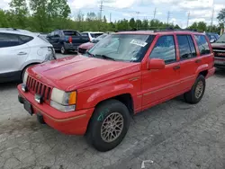 Salvage cars for sale at Bridgeton, MO auction: 1995 Jeep Grand Cherokee Limited