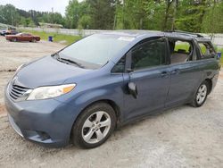 Salvage cars for sale from Copart Fairburn, GA: 2015 Toyota Sienna LE