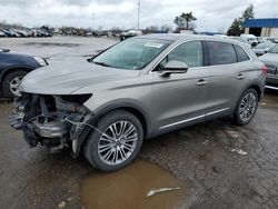 Salvage cars for sale from Copart Woodhaven, MI: 2016 Lincoln MKX Reserve
