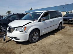 Salvage cars for sale at Woodhaven, MI auction: 2014 Chrysler Town & Country Touring L
