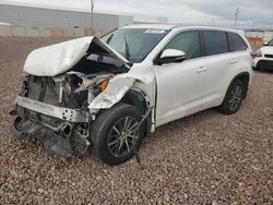 Salvage cars for sale from Copart Phoenix, AZ: 2018 Toyota Highlander SE