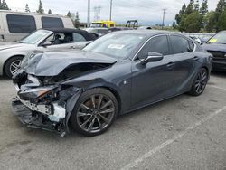 Lexus is 350 f-Sport salvage cars for sale: 2022 Lexus IS 350 F-Sport