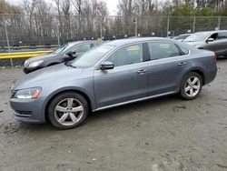 Salvage cars for sale at Waldorf, MD auction: 2014 Volkswagen Passat SE