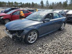 Salvage cars for sale at Windham, ME auction: 2016 Audi A6 Premium Plus