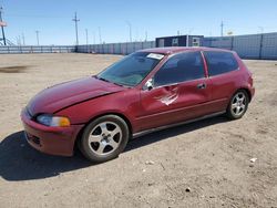 Salvage cars for sale at Greenwood, NE auction: 1992 Honda Civic CX