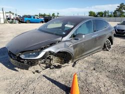 Salvage cars for sale at Houston, TX auction: 2018 Tesla Model X